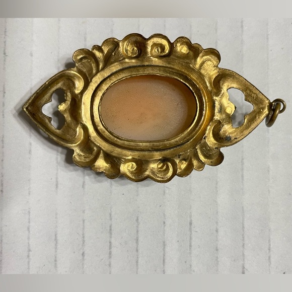 Victorian style Cameo Pendant Woman Silhouette - Picture 7 of 10